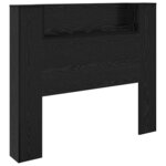 vidaXL Tête de lit Chêne noir 120 x 15 x 103 5 cm Bois d'ingénierie
