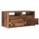 vidaXL Table basse Bois ancien 90 x 50 x 45 cm Bois d'ingénierie