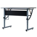 Vidaxl table à dessin pour adolescents noir 110x60x87 cm mdf
