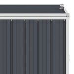 vidaXL Abri de poubelle double Anthracite 143x81x121 cm Acier