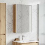 vidaXL Armoire Miroir de Salle de Bain Chêne artisan 33 x 11 5 x 50 cm