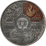 Monnaie FIRE Four Elements 1 Oz Argent 5 Cedis Ghana 2026 (PRÉCOMMANDE)
