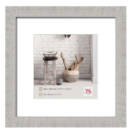 Walther Design Cadre photo Home 30x30 cm Gris clair