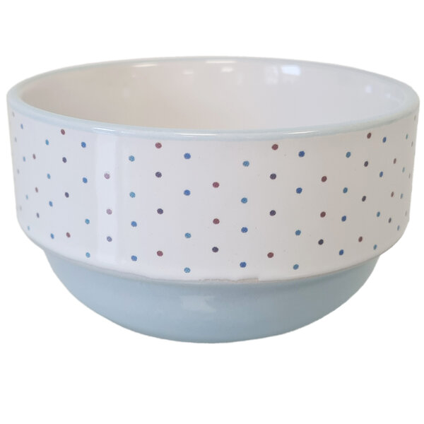 Bol bleu en grès motif étoiles