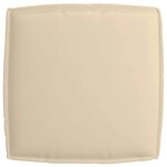 vidaXL Set de coussins de palette 2 Pièces Beige 60 x 60 x 12 cm