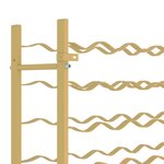 vidaXL Casier à bouteilles pour 48 bouteilles Doré Métal