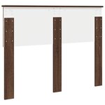 vidaXL Tête de lit Chêne brun 135 cm Bois d'ingénierie