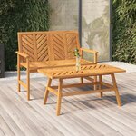 vidaXL Banc de jardin 109 cm bois massif d'acacia