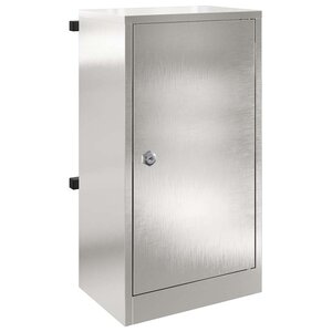 vidaXL boîte aux lettres Noir 30 x 23 x 55 cm Acier inoxydable