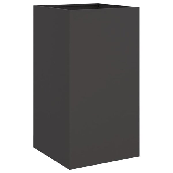 vidaXL Jardinière noir 42x38x75 cm acier
