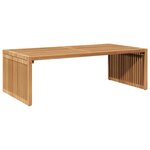 vidaXL Table d'appoint de jardin Empilable Marron 110 x 55 x 35.5 cm