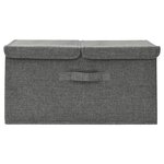 vidaXL Boîte de rangement Tissu 50x30x25 cm Anthracite