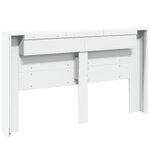 vidaXL Armoire tête de lit avec LED blanc 180x16 5x103 5 cm