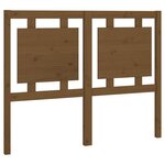 vidaXL Tête de lit Marron miel 125 5x4x100 cm Bois massif de pin