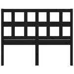 vidaXL Tête de lit Noir 145 5x4x100 cm Bois massif de pin