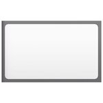 vidaXL Ensemble de meubles de salle de bain Gris brillant Aggloméré