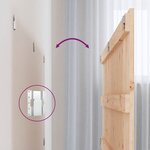 vidaXL Tête de lit murale 127 5x3x60 cm Bois massif de pin