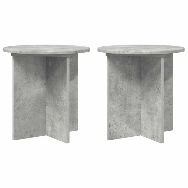 vidaXL Support de Plante 2 pièces Gris béton 40 x 40 x 40 cm