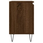 vidaXL Tables de chevet 2Pièces chêne marron 40x30x50cm bois d'ingénierie