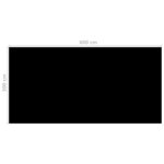 vidaXL Couverture de piscine Noir 600 x 300 cm PE