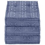 vidaXL Pouf modulaire Indigo Tissu