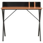 Bureau table poste de travail meuble d'ordinateur informatique étude et 80 x 50 x 84 cm noir 02_0023928