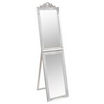 vidaXL Miroir sur pied Argenté 40x160 cm