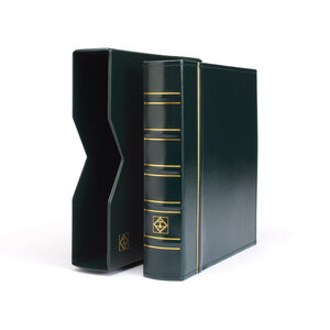 Album Optima Leuchtturm pour ranger 304 monnaies de collection. Couleur - Vert