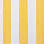 vidaXL Auvent pliable manuel 300 cm Jaune/blanc