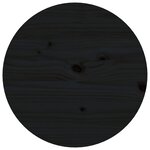 vidaXL Table basse Noir Ø 55x60 cm Bois massif de pin
