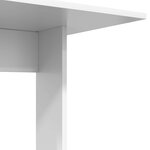 vidaXL Table d'appoint Blanc 45 x 40 x 62 5 cm Bois d'ingénierie