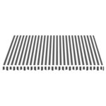 vidaXL Tissu de remplacement pour auvent Anthracite et blanc 4x3 5 m