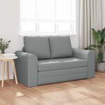 vidaXL Canapé-lit pliant Gris clair 148 x 71 x 83 cm tissu