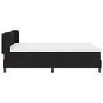 vidaXL Lit à ressorts avec matelas Noir 200 x 140 cm Polyester