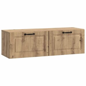 vidaXL Meuble TV mural 98 x 31 x 30 cm Chêne artisanal