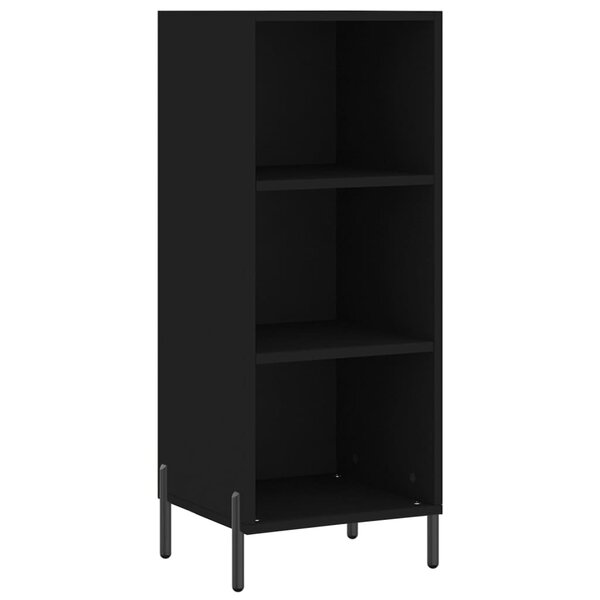 vidaXL Buffet noir 34 5x32 5x90 cm bois d'ingénierie
