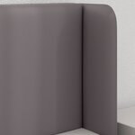 vidaXL Oreilles de tête de lit 2 Pièces Gris 40 x 16 x 5 cm Faux cuir