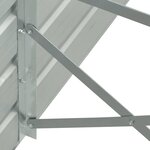 vidaXL Jardinière 320x40x77 cm Acier galvanisé Gris
