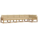 vidaXL Ensemble de canapés d'extérieur 4 pc Blanc et Beige Polyester