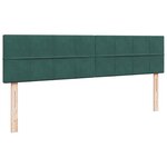 vidaXL Cadre de lit ottoman avec matelas vert foncé 200x200 cm velours