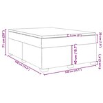vidaXL Sommier à lattes de lit avec matelas Marron foncé 140x190 cm