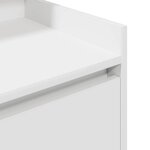 vidaXL Tables de chevet avec 2 tiroirs 2 Pièces blanc 38x34x80 cm