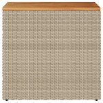 vidaXL Table d'appoint de jardin dessus en bois beige 58x27 5x55 cm