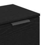 vidaXL Buffet Noir 60 x 30 x 70 cm Bois d'ingénierie