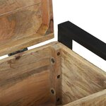 vidaXL Coffres de rangement 60 x 30 x 30 cm Bois de manguier massif