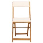 vidaXL Chaises de bistrot d'extérieur 6 Pièces Crème blanc