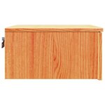 vidaXL Table de chevet avec tiroir 2 Pièces Marron cire 37 x 35 x 18 5 cm