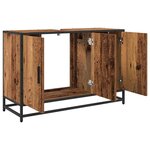vidaXL Meuble de Lavabo de Salle de Bain Bois ancien 90 x 33 x 60 cm