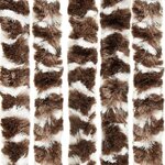 vidaXL Moustiquaire Marron et blanc 56x185 cm Chenille
