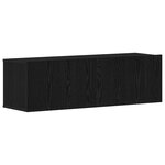 vidaXL Ensemble meuble TV 6 Pièces Chêne Noir 100 x 30 x 30 cm